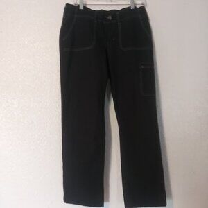 Aventura women's size 8 black and white cargo pants